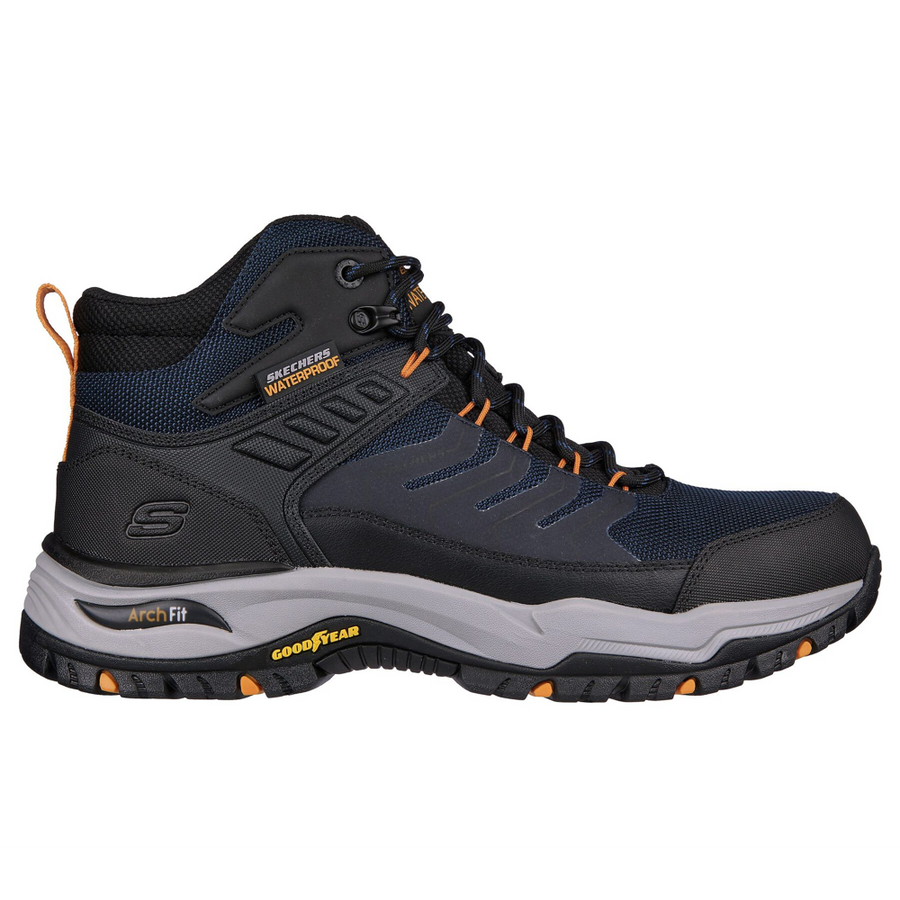 Skechers 204634 Mens Boots-Navy/Black