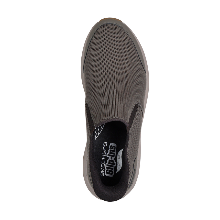 Skechers 217000 Mens Trainer-Dark Taupe