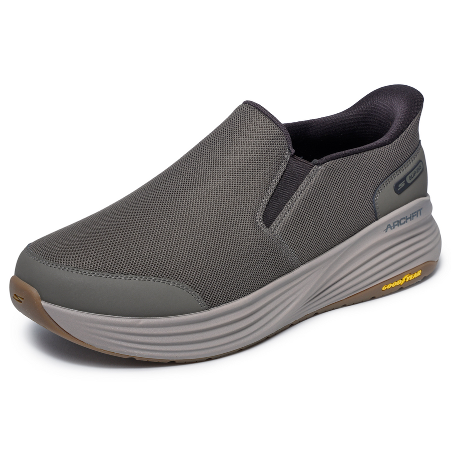 Skechers 217000 Mens Trainer-Dark Taupe