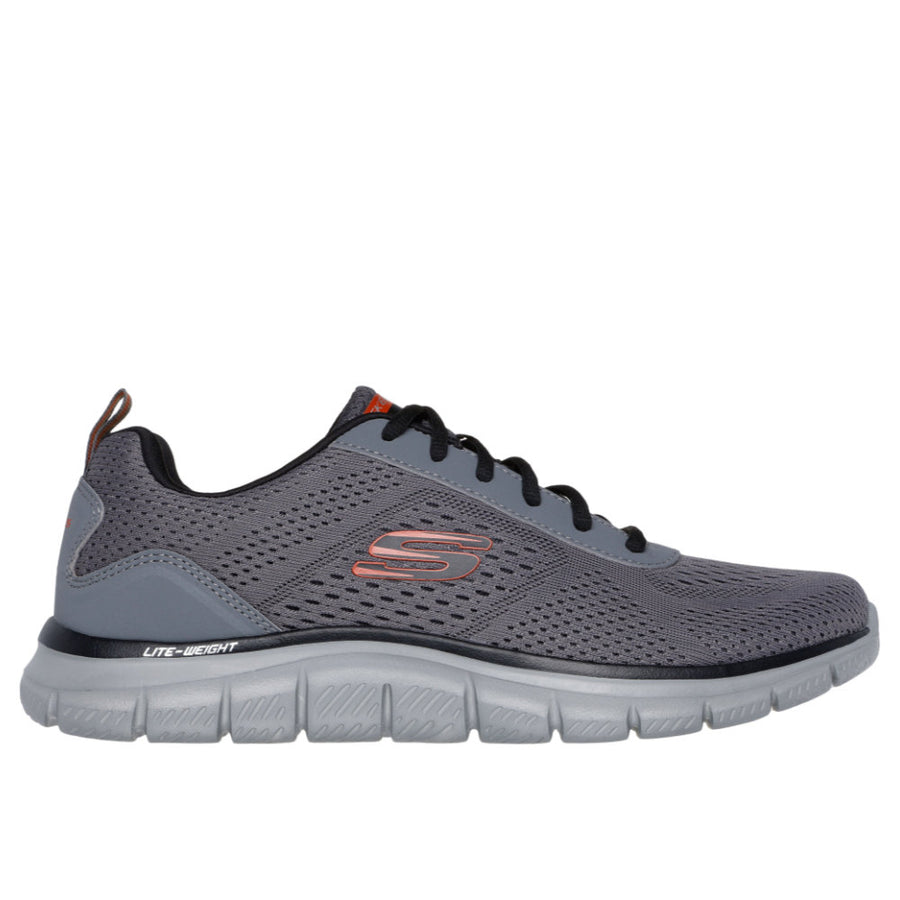 Skechers 232758 Mens Trainer-Grey/Orange