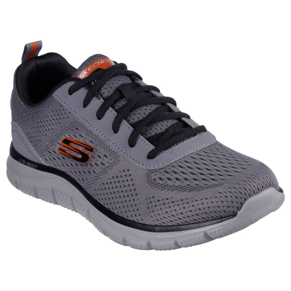 Skechers 232758 Mens Trainer-Grey/Orange