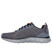 Skechers 232758 Mens Trainer-Grey/Orange