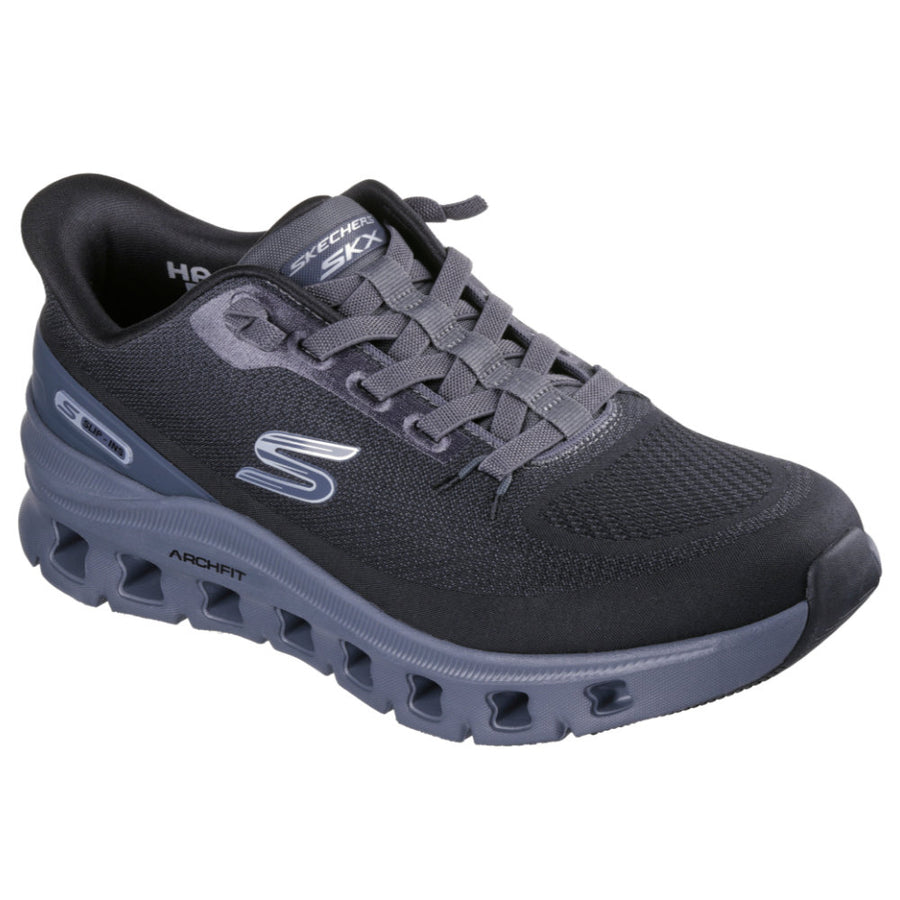 Skechers 233110 Mens Trainer-Black/Grey