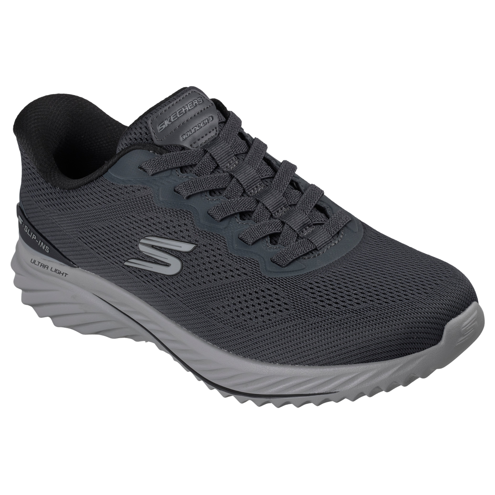 Skechers 233459 Men's Trainer-Black/Charcoal