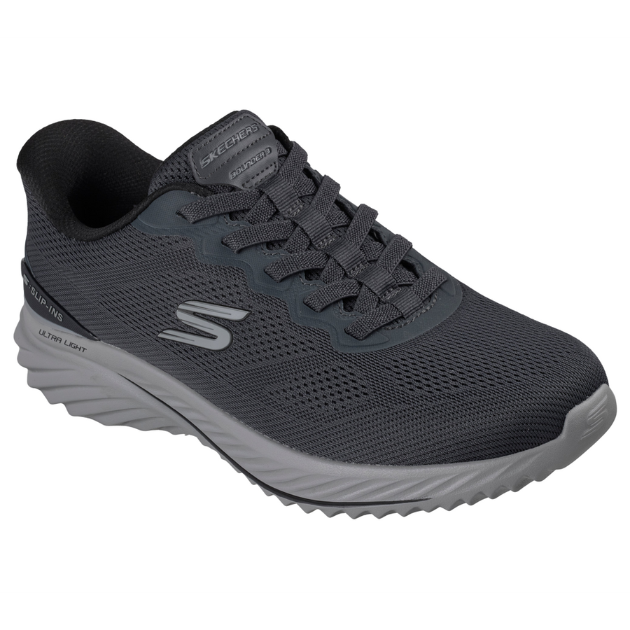 Skechers 233459 Men's Trainer-Black/Charcoal