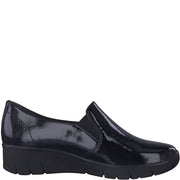 Jana 24662 Shoes-Black Pat H