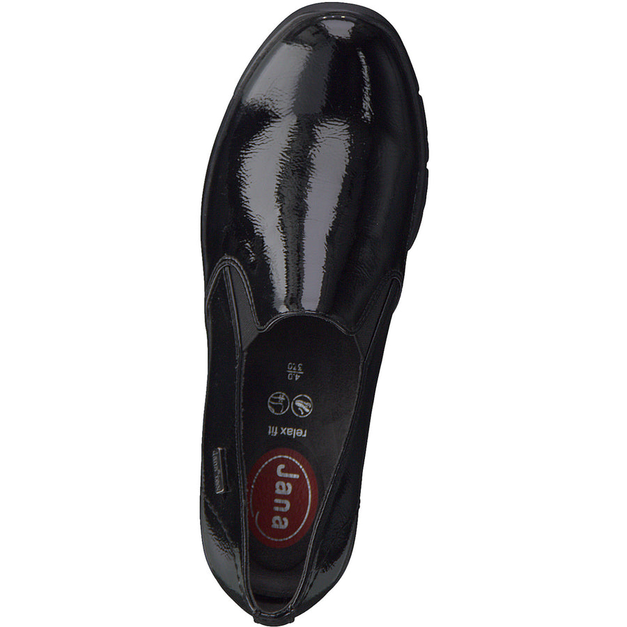 Jana 24662 Shoes-Black Pat H