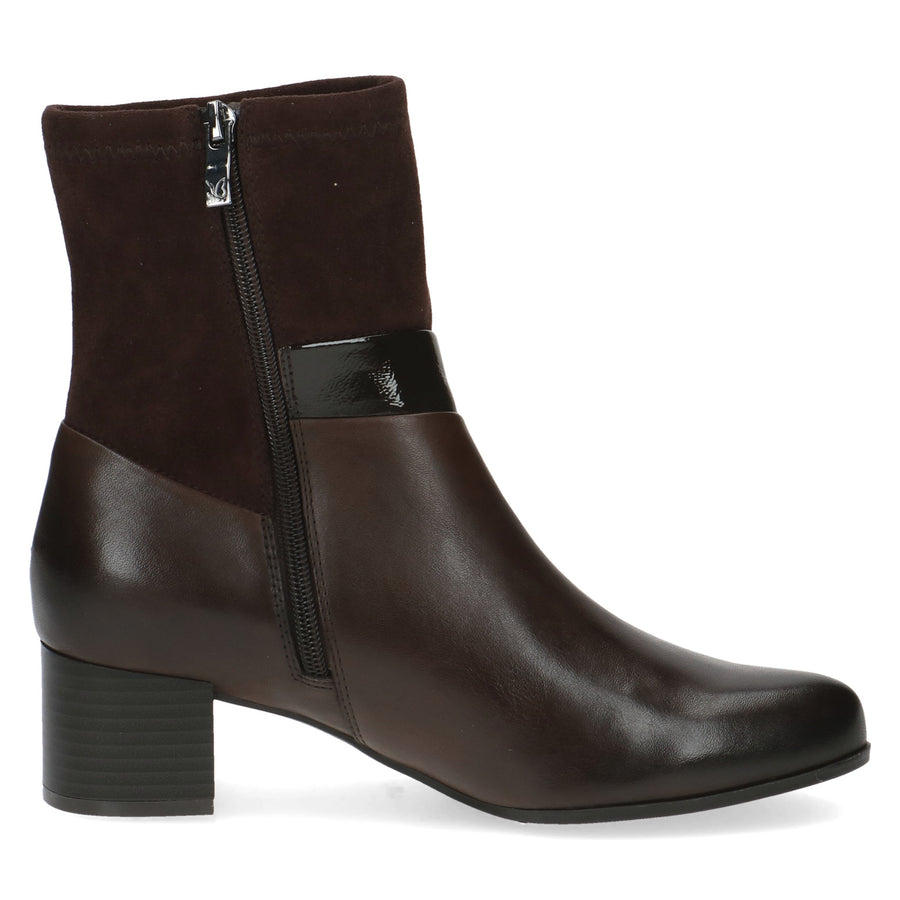 Caprice 25319 Ankle Boots-Dark Brown