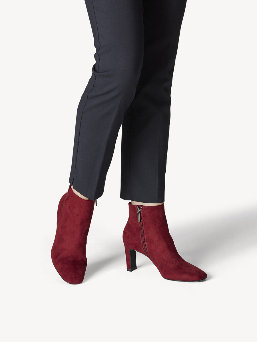 Tamaris 25334 Ankle Boots-Dark Scarlet