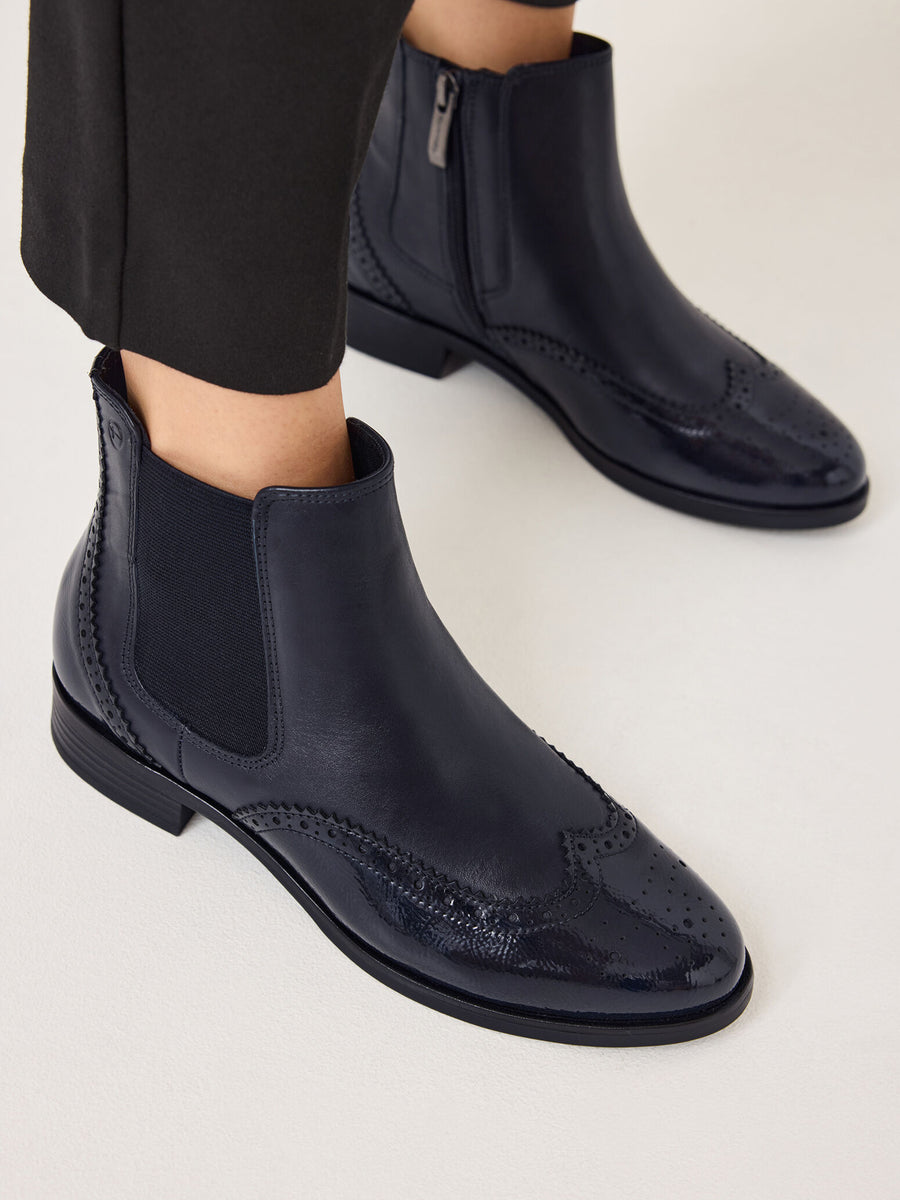 Tamaris 25347 Ankle Boot-Navy