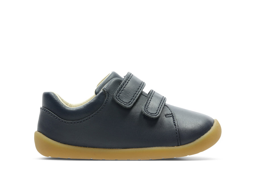 Clarks Roamer Craft Shoes-Navy Lea H