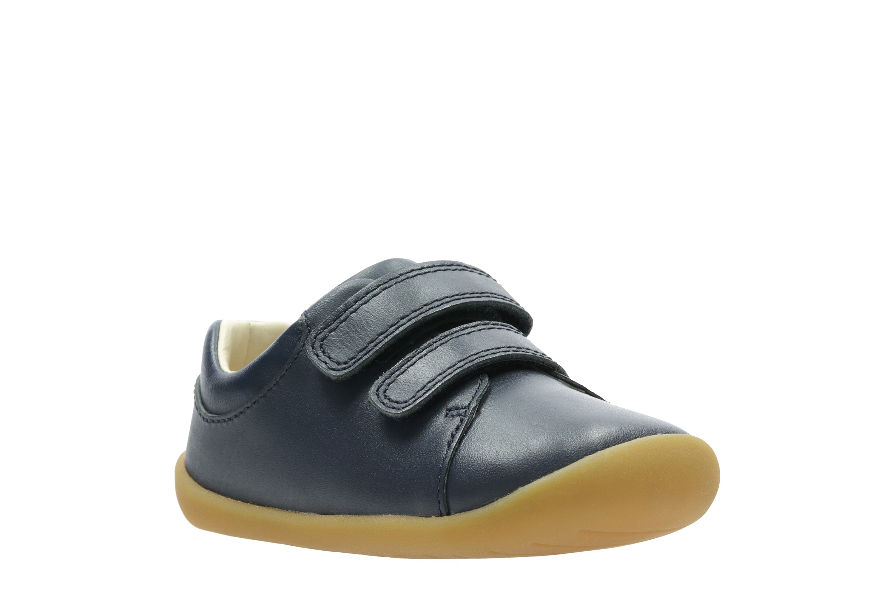 Clarks Roamer Craft Shoes-Navy Lea F