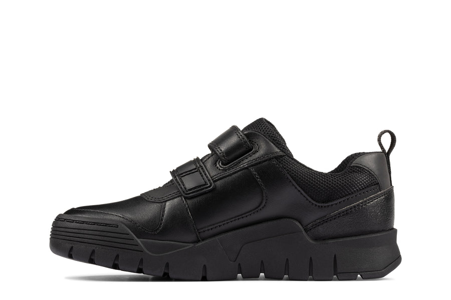 Clarks Scooter Speed K Shoe-Black Lea G