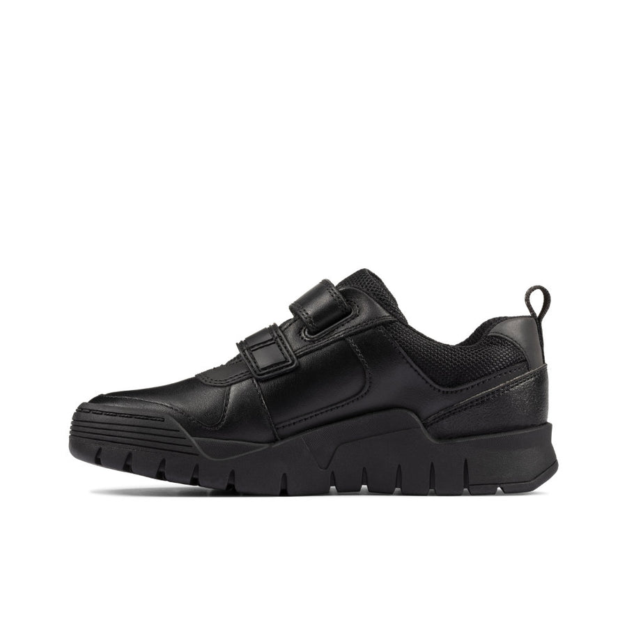 Clarks Scooter Speed K Shoe-Black Lea F