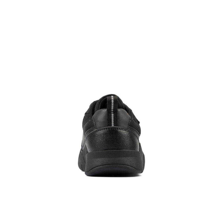 Clarks Scooter Speed K Shoe-Black Lea F