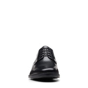 Clarks Howard Walk Mens Shoe-Black Lea G