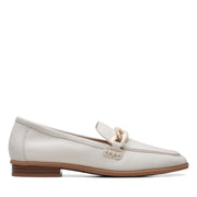 Clarks Sarafyna Iris Shoes-White Lea D