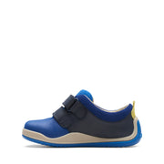 Clarks Noodle Fun T Shoes-Blue Combi G