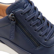 Clarks Tivoli Zip Trainer-Navy Leather D