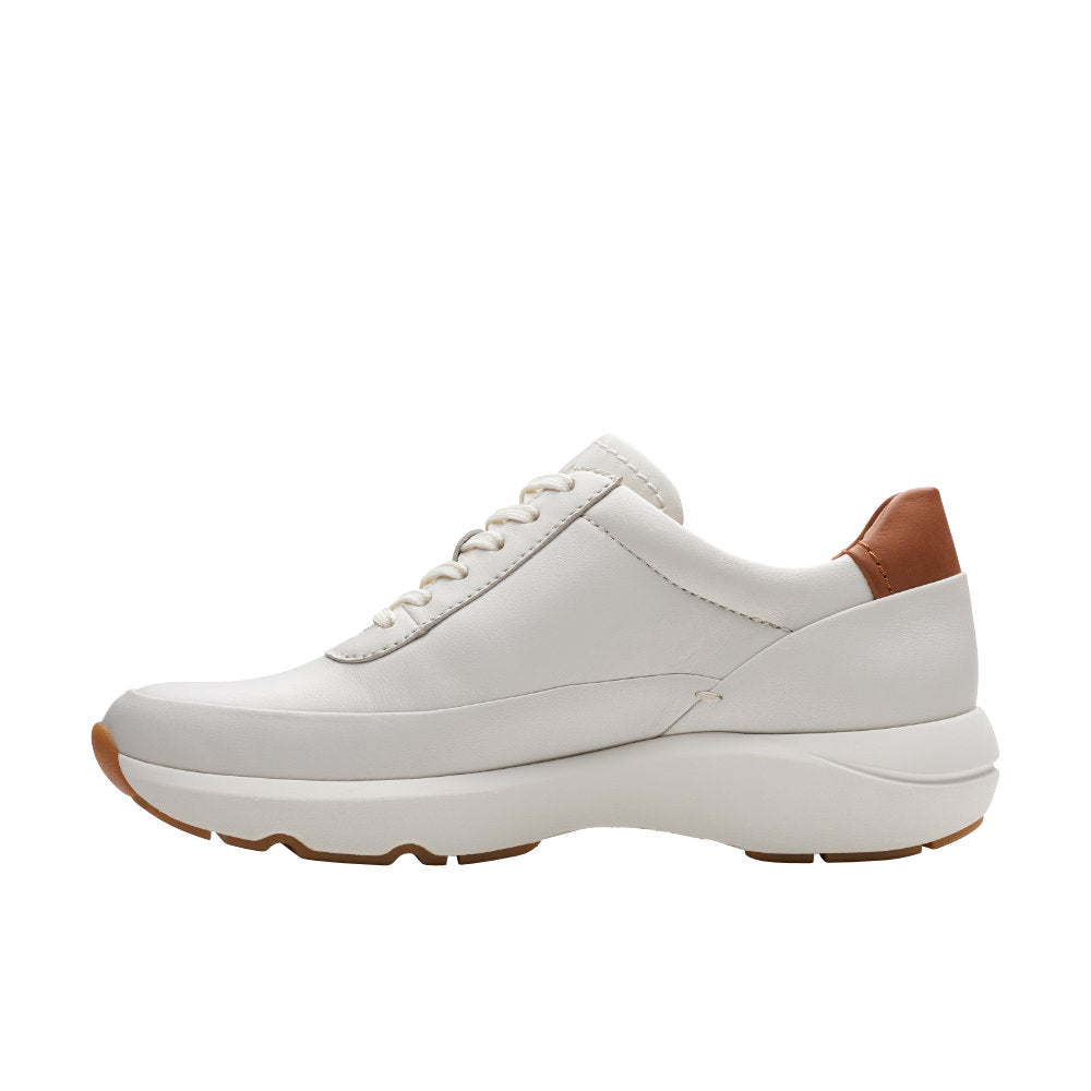 Clarks Tivoli Zip Trainer-Off White D