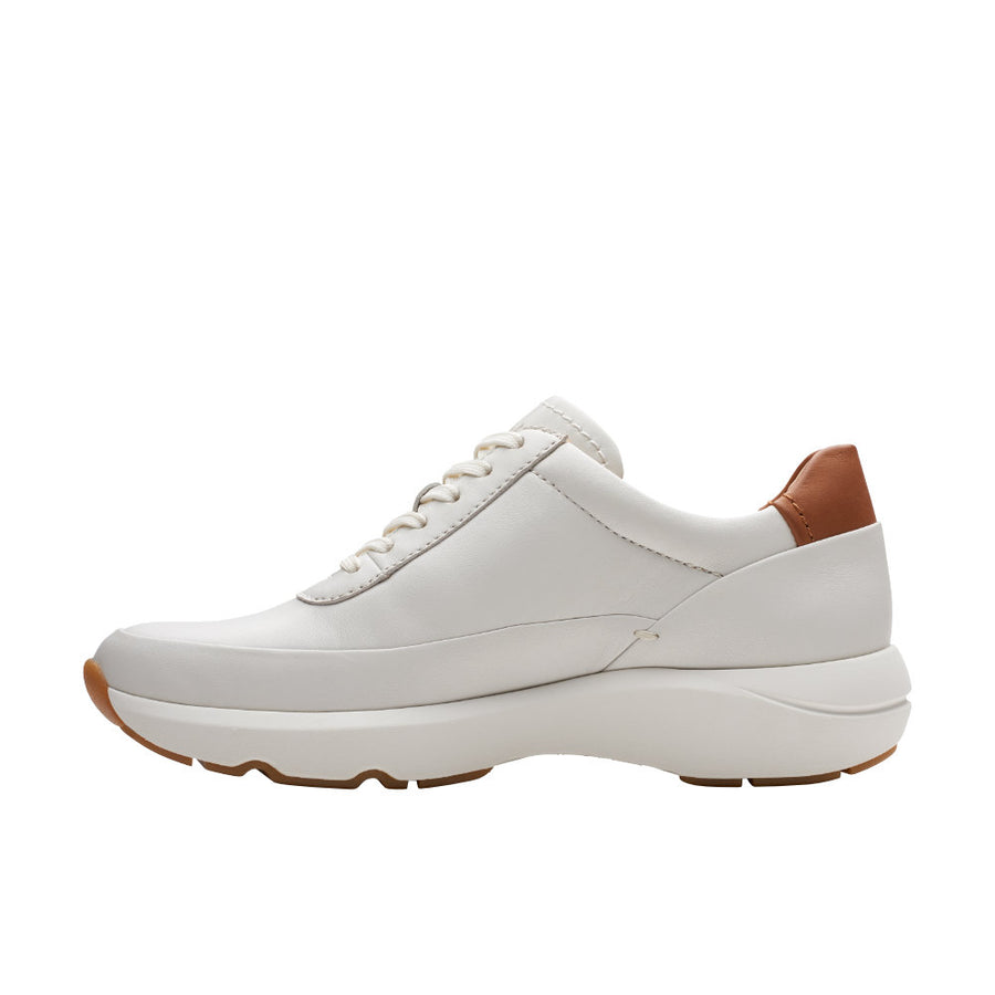 Clarks Tivoli Zip Trainer-Off White D