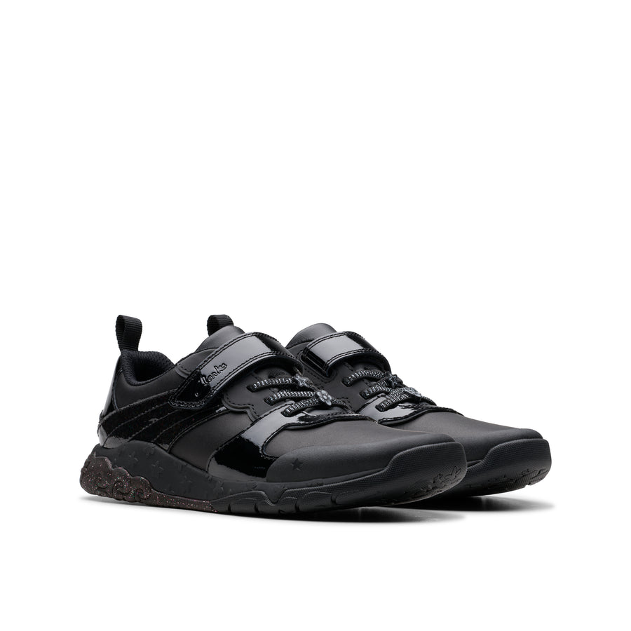 Clarks Tidal Flare K Trainer-Black F