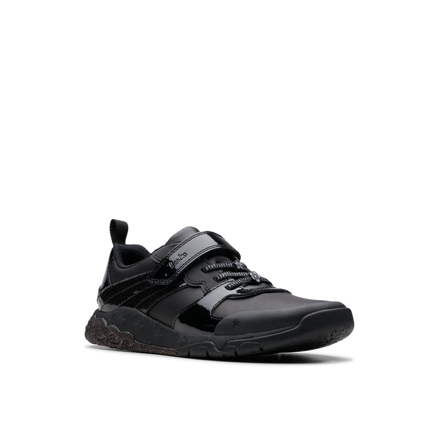 Clarks Tidal Flare K Trainer-Black F