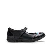 Clarks Relda Spark K Shoe-Black Lea F