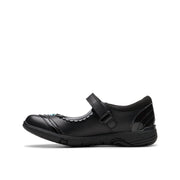 Clarks Relda Spark K Shoe-Black Lea F