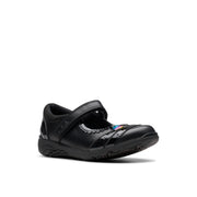 Clarks Relda Spark K Shoe-Black Lea F