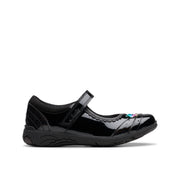 Clarks Relda Spark K Shoe-Black Pat F