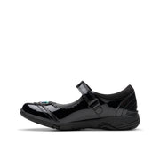 Clarks Relda Spark K Shoe-Black Pat H