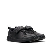 Clarks Daze Bright K School-Black Lea G