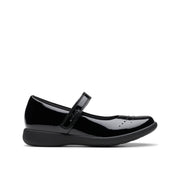 Clarks Etch Gem K School-Black Pat F