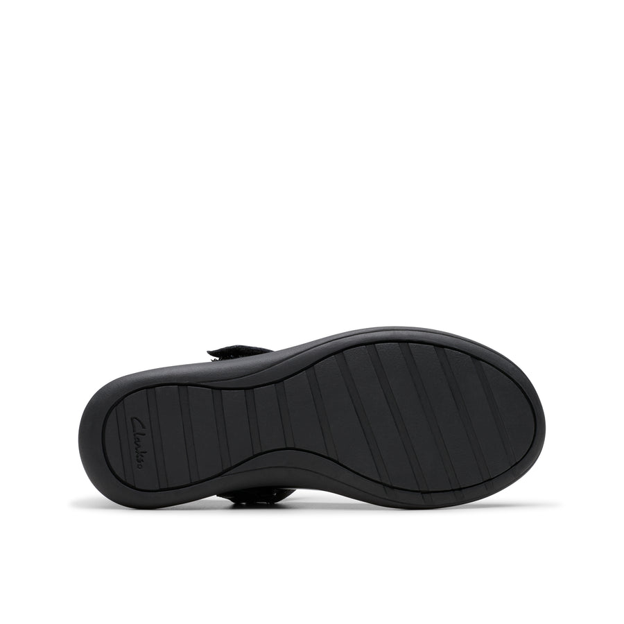 Clarks Etch Gem K School-Black Pat F