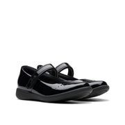 Clarks Etch Gem K School-Black Pat F