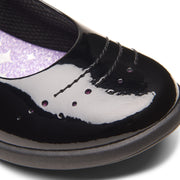 Clarks Etch Gem K School-Black Pat F