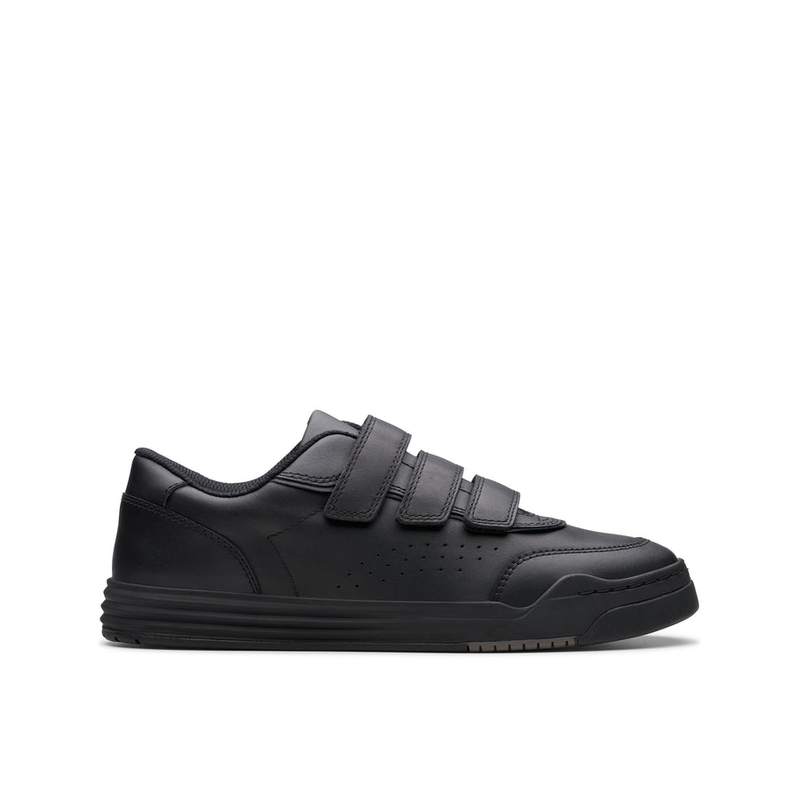 Clarks Urban Sky O School-Black Lea G