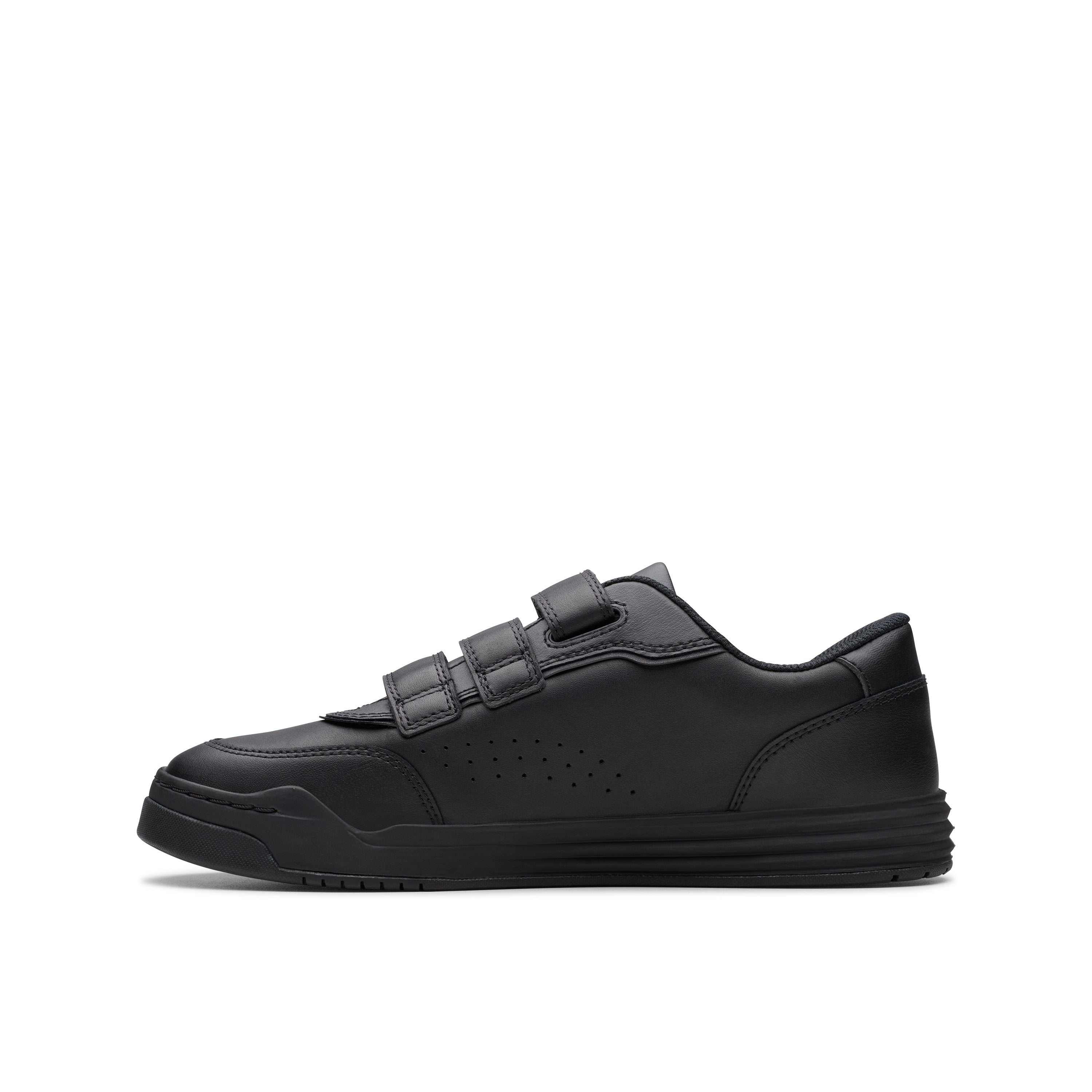 Clarks Urban Sky O School-Black Lea F