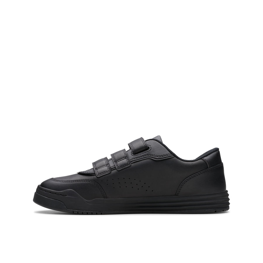 Clarks Urban Sky O School-Black Lea G