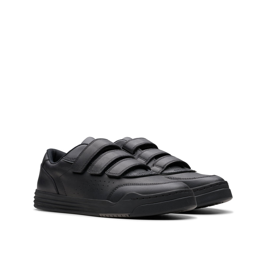 Clarks Urban Sky O School-Black Lea G