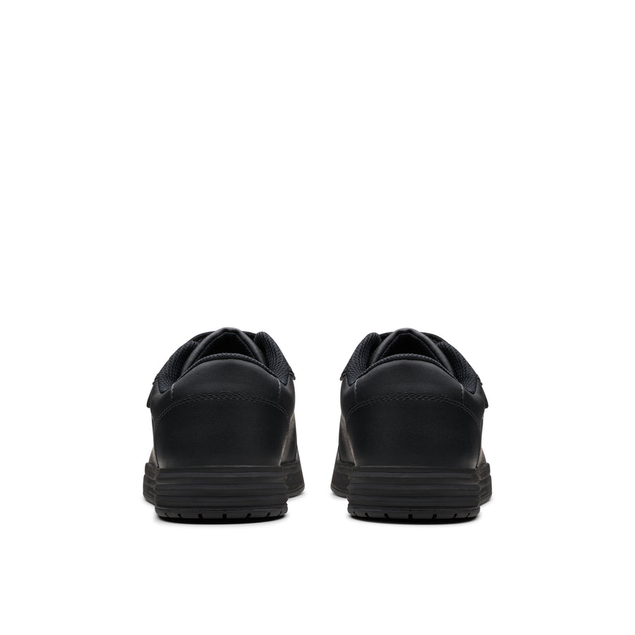 Clarks Urban Sky O School-Black Lea G