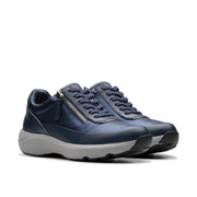 Clarks Tivoli Zip Trainer-Navy Combi D