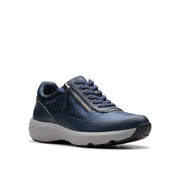 Clarks Tivoli Zip Trainer-Navy Combi D