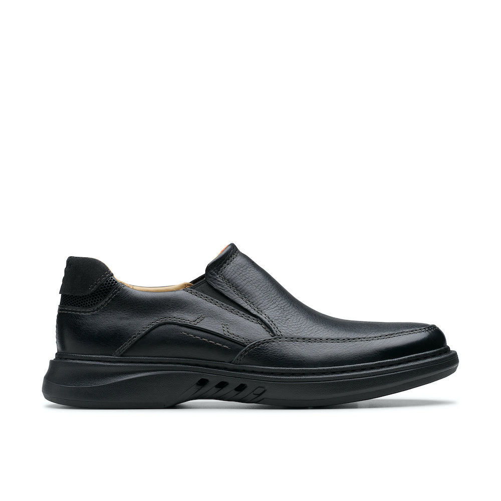 Clarks Un Briley Step Shoe-Black Leather H
