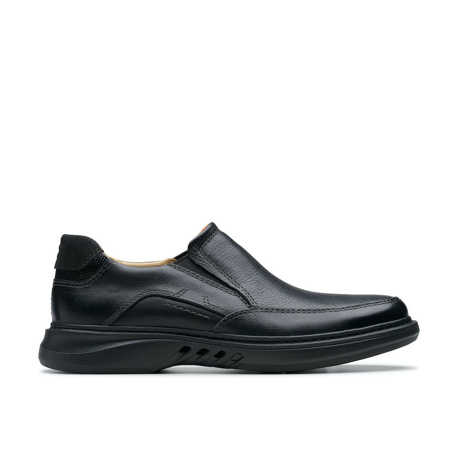 Clarks Un Briley Step Shoe-Black Leather H