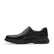 Clarks Un Briley Step Shoe-Black Leather H