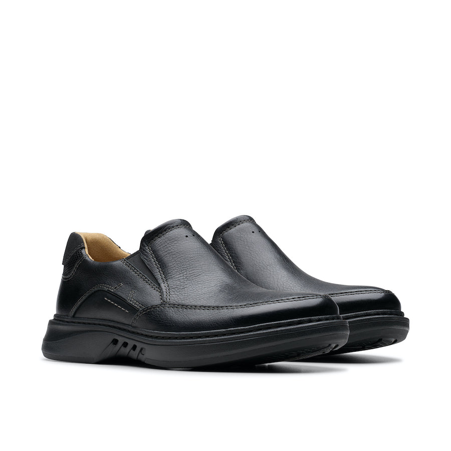 Clarks Un Briley Step Shoe-Black Leather H