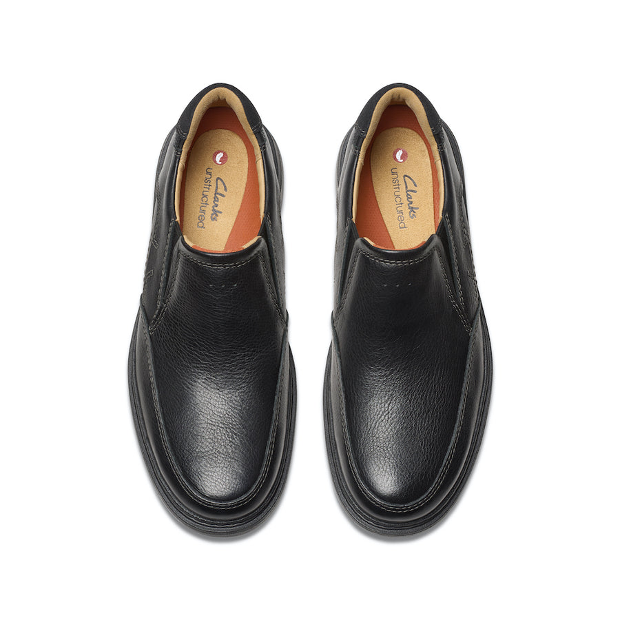 Clarks Un Briley Step Shoe-Black Leather H
