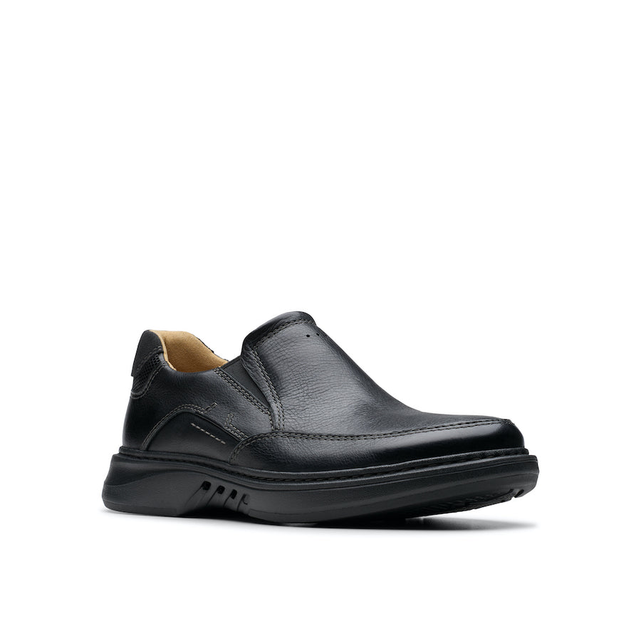 Clarks Un Briley Step Shoe-Black Leather H